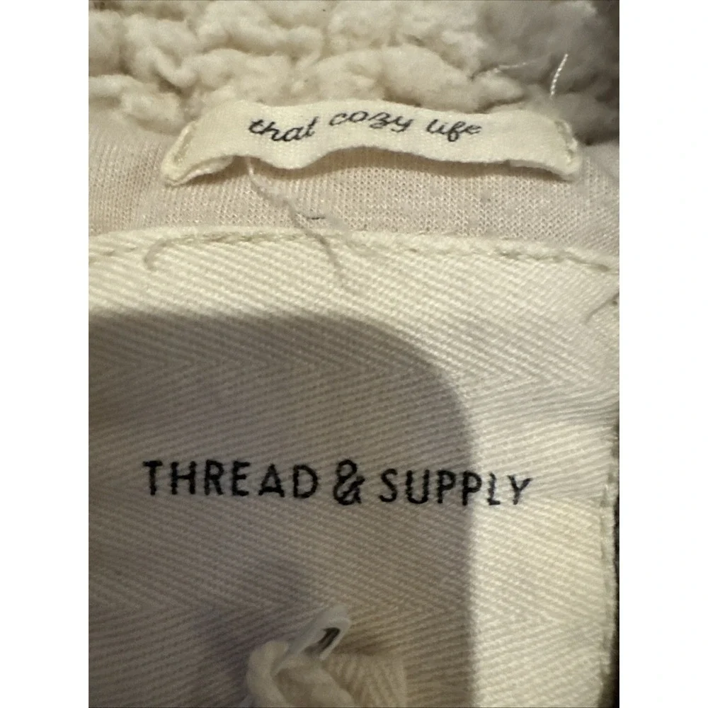 Thread‎ And Supply Quarter Snap Pullover Fleece Camouflage Jacket Women's Small